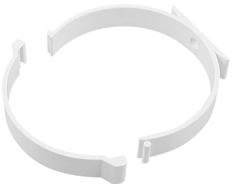 HACO UMO ventilačný systém 104mm, držiak kanála, biely (sada 2 ks)