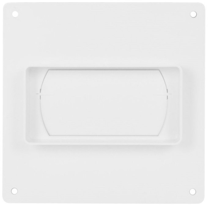 HACO CZP 110x55/100 ventilačný systém priem.100mm, prechodový kus, s klapkou, biela