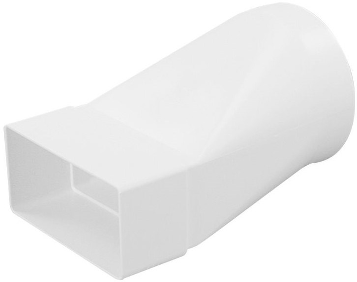 HACO CZD 104/110x55 ventilačný systém 104/110x55mm, prechodový kus, biela