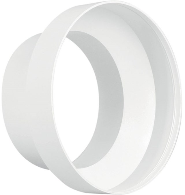 HACO RP 100/125 ventilačný systém priem. 100/129mm, redukcia plastová, biela