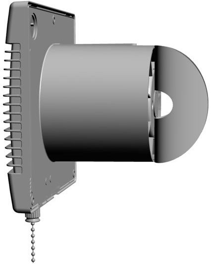 HACO AV 120 spätná klapka 120mm, k ventilátoru, plast, biela