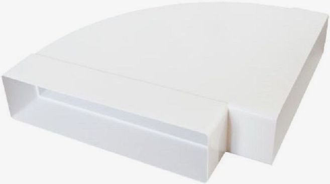 HACO CKH koleno 2x220x55mm vodorovné, ploché, plast