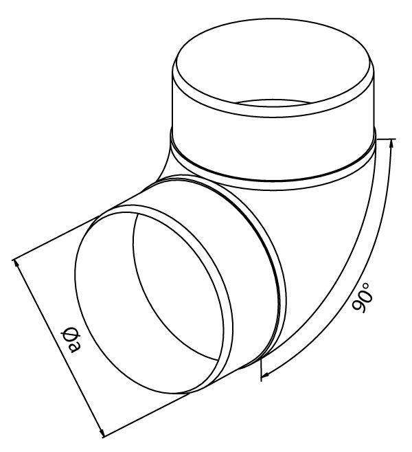 HACO CKO koleno 90/125 guľaté, plast