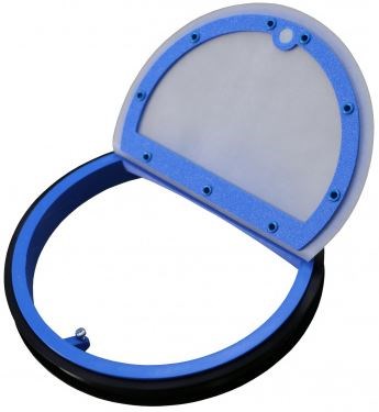 HACO PZK 125 protizápachová klapka DN125, magnetická, plast, modrá