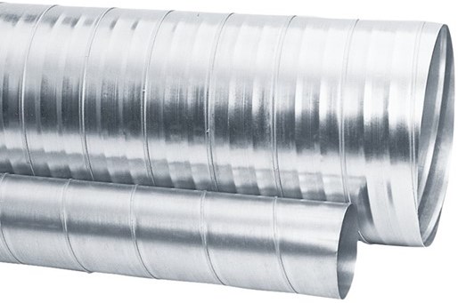 SR ventilačný systém 125x3000mm, okrúhly kanál, pozinkovaný plech