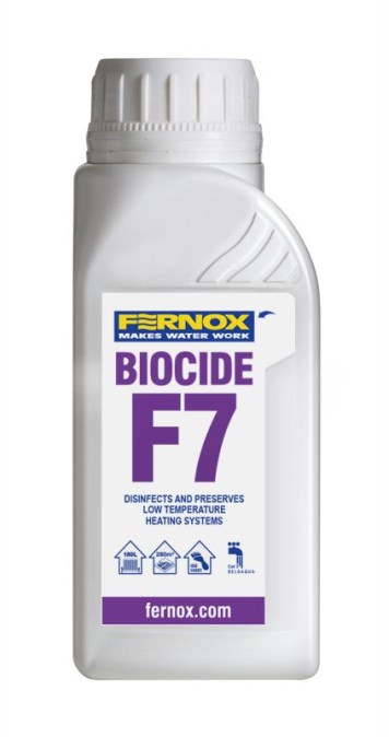 FERNOX BIOCIDE F7 dezinfekčný a biocídny prípravok 200 ml, svetlo žltá
