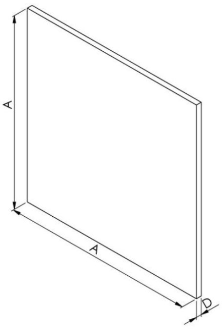 HACO AV DRIM panel 175x5x175mm, plexi/sivá