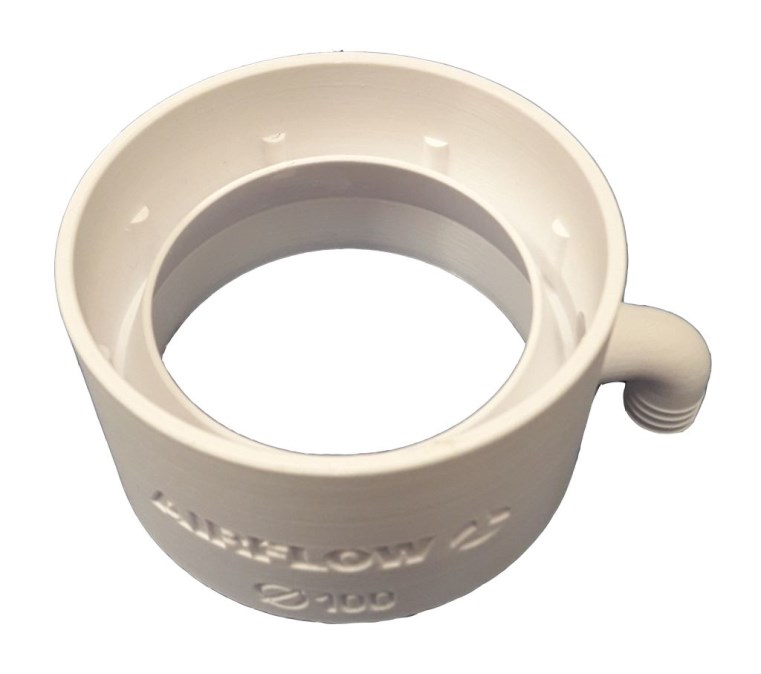 AIRFLOW okružie na záchyt kondenzátu 60mm, pre potrubie D100mm, biela