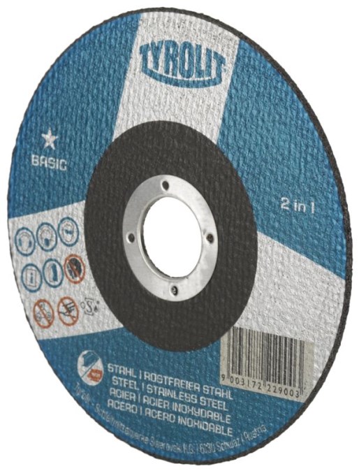 TYROLIT BASIC A46Q-BFB rezný kotúč 125x1,6x22,2 mm, na oceľ a nerez