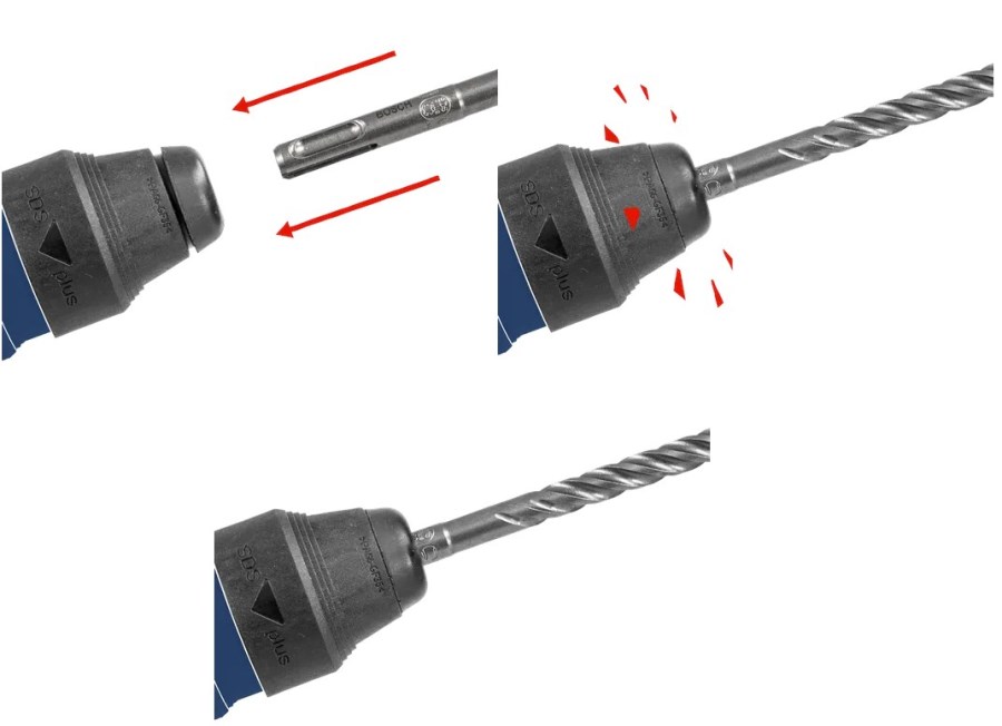 BOSCH SDS PLUS-5 vrták 10x550 mm, SDS-PLUS, vidiový, do betónu a muriva