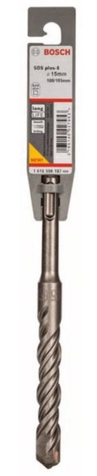 BOSCH SDS PLUS 5 vrták 15x100x165mm, do kladív, do betónu a muriva