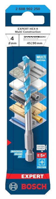 BOSCH EXPERT MULTI CONSTRUCTION vrták 4x45 mm, HEX-9, univerzálny