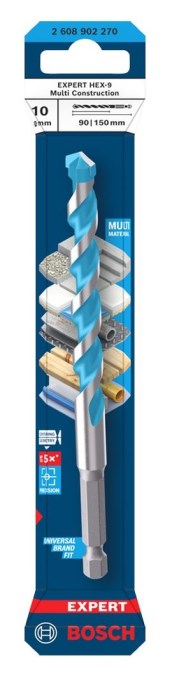 BOSCH EXPERT MULTI CONSTRUCTION vrták 10x90 mm, HEX-9, univerzálny
