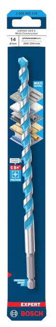 BOSCH EXPERT MULTI CONSTRUCTION vrták 14x200 mm, HEX-9, univerzálny