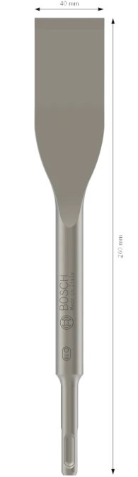 BOSCH PRE SDS PLUS-5C plochý sekáč 40x260 mm, SDS-PLUS, samoostriaci, do dlaždíc