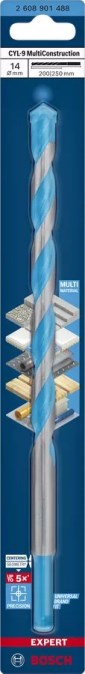 BOSCH MULTI CONSTRUCTION vrták 14x200 mm, CYL-9, univerzálny