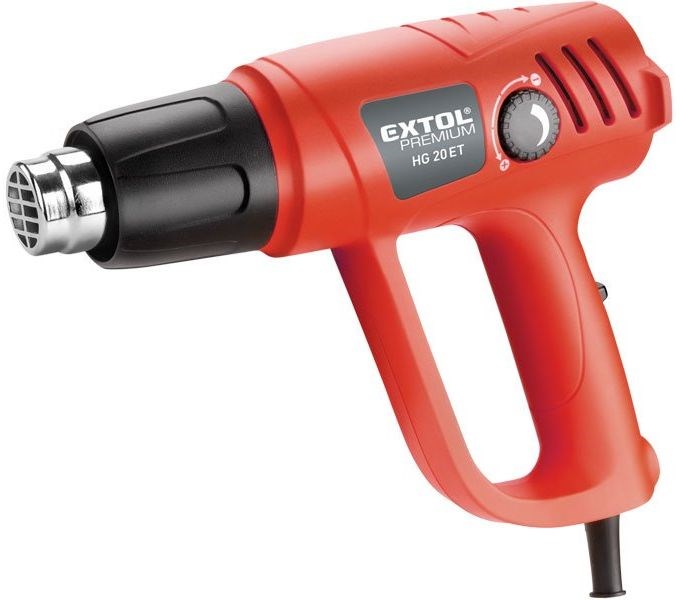 EXTOL PREMIUM HG 20 ET pištoľ teplovzdušná, 2000W, 50-450/90-600°C