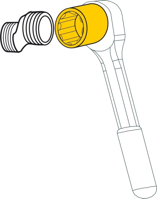 OTTO HAAS OHA nástrčný kľúč 3/4", upnutie 1/2"