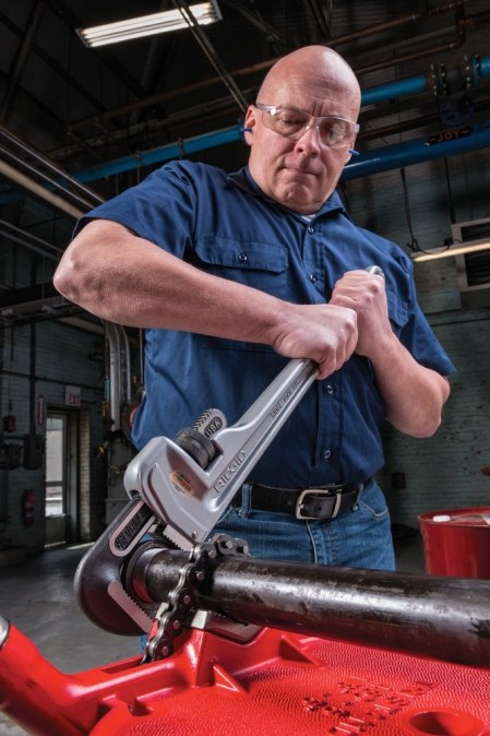 RIDGID 818 hasák 2 1/2", 450 mm, priamy, na rúry