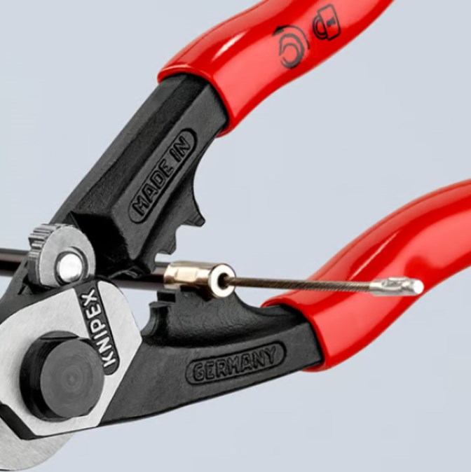 KNIPEX nožnice 190 mm, na káble a drôtené laná