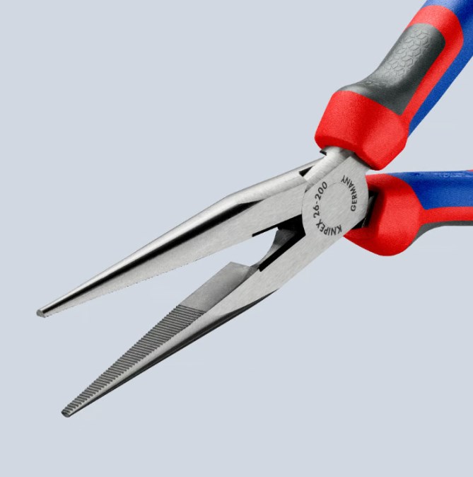 KNIPEX polguľaté kliešte 200 mm, s čepieľkami