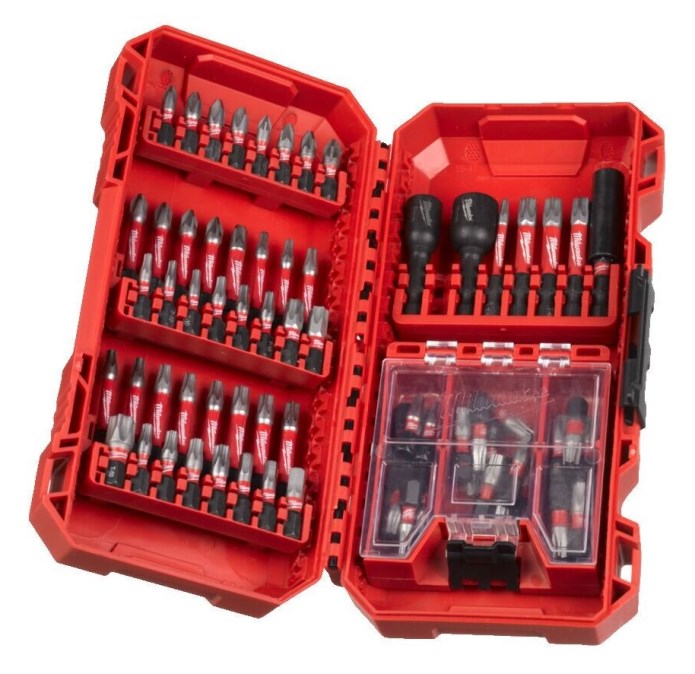 MILWAUKEE SHOCKWAVE IMPACT DUTY set skrutkovacích bitov a nástrčných kľúčov, PH/PZ/TX/HEX, 75 ks