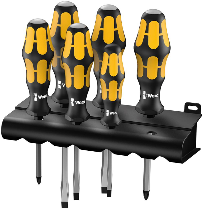 WERA KRAFTFORM PLUS 932/6 set skrutkovačov, S/PH, 6 ks, sekacia (sada)