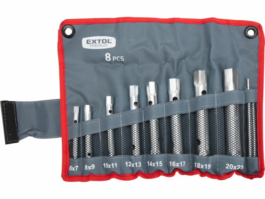 EXTOL PREMIUM set rúrkových kľúčov 6-22 mm, 8 ks (sada)