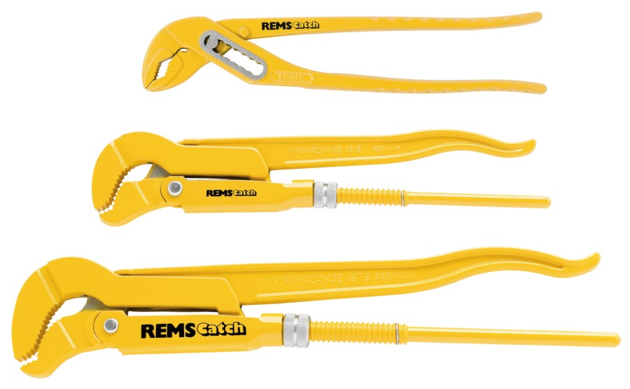 REMS CATCH set kliešte W240 + hasák S 1" + hasák S 1 1/2" (sada)