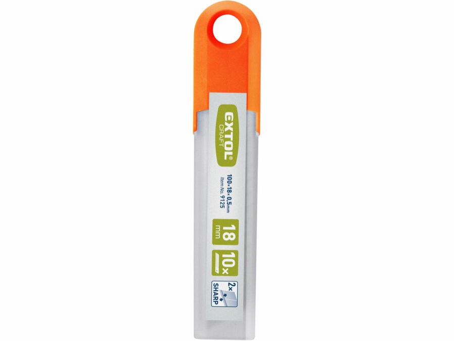 EXTOL PREMIUM brity do noža 18 mm, 10 ks, odlamovacie (sada 10 ks)