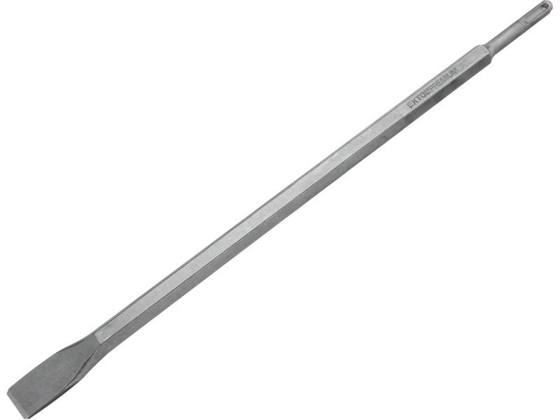 EXTOL PREMIUM SDS PLUS plochý sekáč 14x400x40 mm, SDS-PLUS, do betónu a muriva