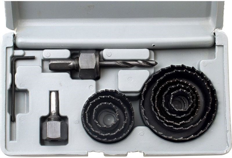 EXTOL CRAFT set vŕtacích koruniek 19-64 mm, 8 ks, na drevo (sada)