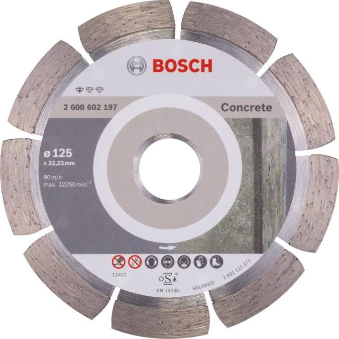 BOSCH STANDARD FOR CONCRETE rezný kotúč 125x1,6x22,2 mm, diamantový, na betón