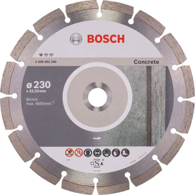 BOSCH STANDARD FOR CONCRETE rezný kotúč 230x1,6x22,2 mm, diamantový, na betón