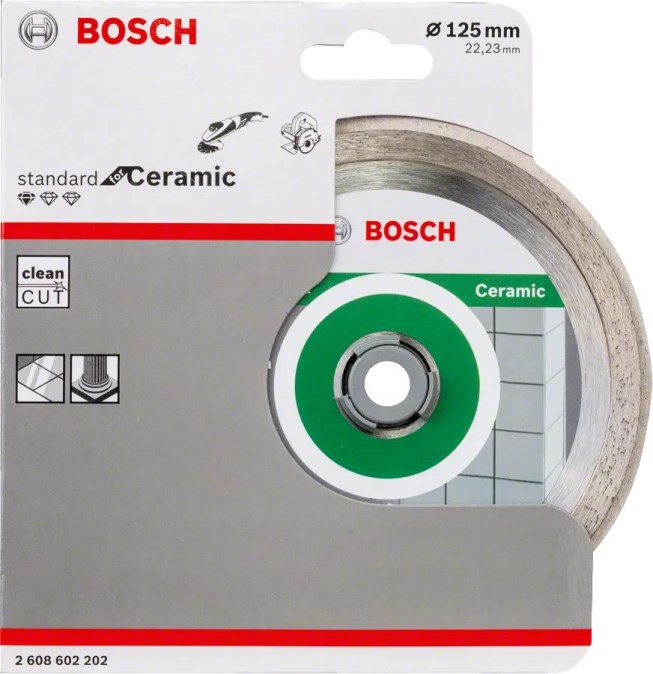 BOSCH STANDARD FOR CERAMIC rezný kotúč 125x1,6x22,2 mm, diamantový, na obklady a dlažbu