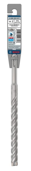 BOSCH SDS PLUS-5X vrták 14x150 mm, SDS-PLUS, vidiový, 4 čepieľky, do betónu a muriva