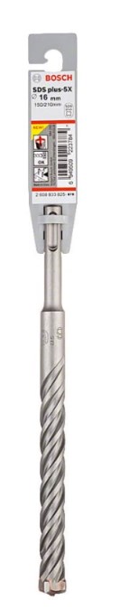 BOSCH SDS PLUS-5X vrták 16x150 mm, SDS-PLUS, vidiový, 4 čepieľky, do betónu a muriva
