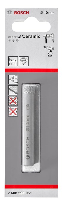BOSCH EXPERT FOR CERAMIC vŕtacia korunka 10 mm, diamantová, do dlaždíc