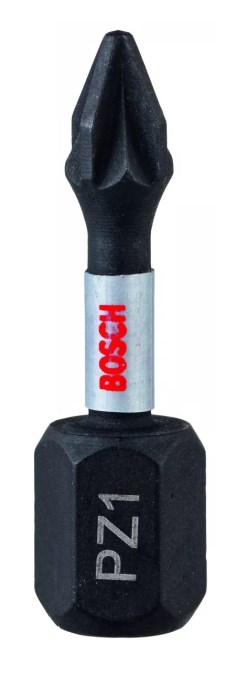 BOSCH IMPACT CONTROL skrutkovací bit PZ1, 25 mm, 2 ks, krížový s drážkou