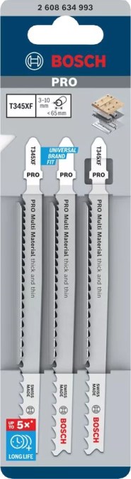 BOSCH PRE MULTI MATERIAL THICK AND THIN pílový list 132 mm, 1,1 mm, 3 ks, univerzálny