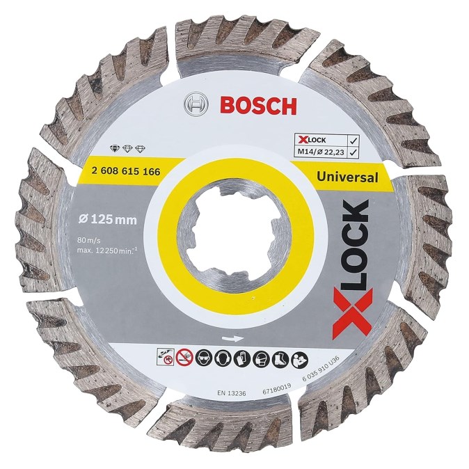 BOSCH PRE MULTI MATERIAL X-LOCK rezný kotúč 125x2,0x22,2 mm, diamantový, univerzálny