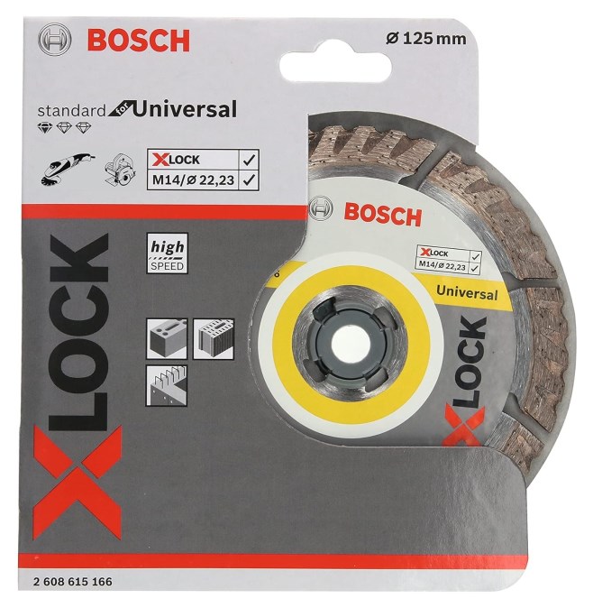 BOSCH PRE MULTI MATERIAL X-LOCK rezný kotúč 125x2,0x22,2 mm, diamantový, univerzálny