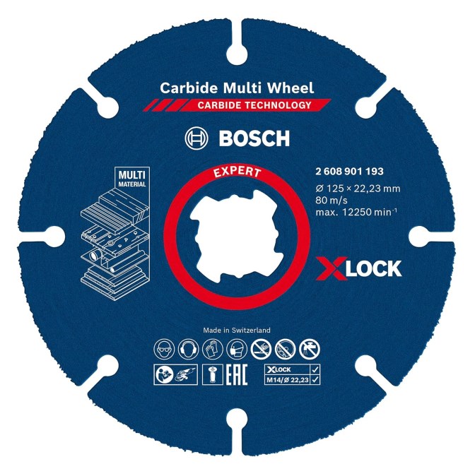 BOSCH EXPERT MULTI MATERIAL X-LOCK rezný kotúč 125x22,2 mm, diamantový, univerzálny