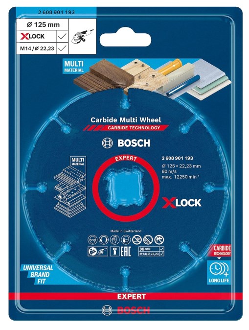 BOSCH EXPERT MULTI MATERIAL X-LOCK rezný kotúč 125x22,2 mm, diamantový, univerzálny