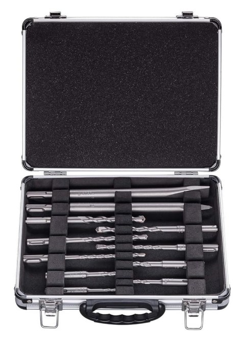 BOSCH SDS PLUS-1 set vrtákov do kladív 6-7-8-10-12 mm, 11 ks + kufor, SDS-PLUS, do betónu a muriva