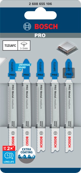 BOSCH PRE METAL MEDIUM pílový list 92 mm, 1,2 mm, 3 ks, na kov