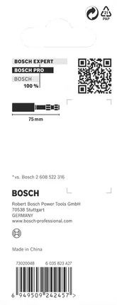 BOSCH magnetický držiak bitov HEX 1/4", 75 mm, univerzálny