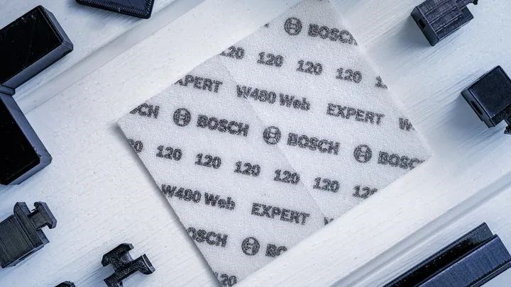 BOSCH EXPERT W480 set brúsnych sietí 115x140 mm, 120-320 (sada 6 ks)