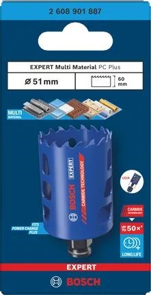 BOSCH EXPERT MULTI MATERIAL PRO vŕtaciu korunku 51 mm, Power Change Plus, karbidová, univerzálna