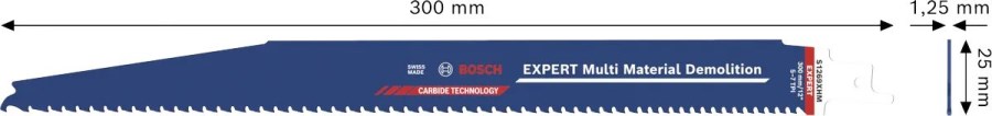BOSCH EXPERT MULTI MATERIAL DEMOLITION pílový list 300 mm, 3,5/5,0, univerzálny